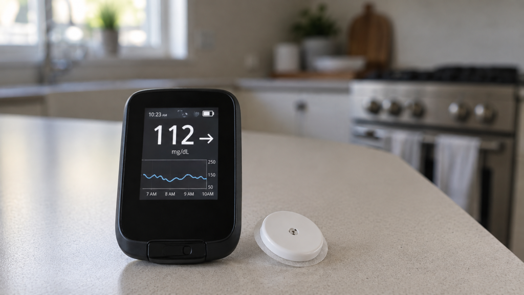 Blood glucose meter showing a reading — understanding your diabetes numbers.